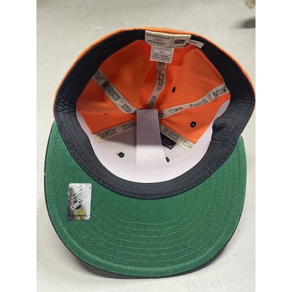 Philadelphia Flyers NHL CCM Orange Black Era Flex Fit Fitted Hat Cap S/M NEW - Picture 4 of 6